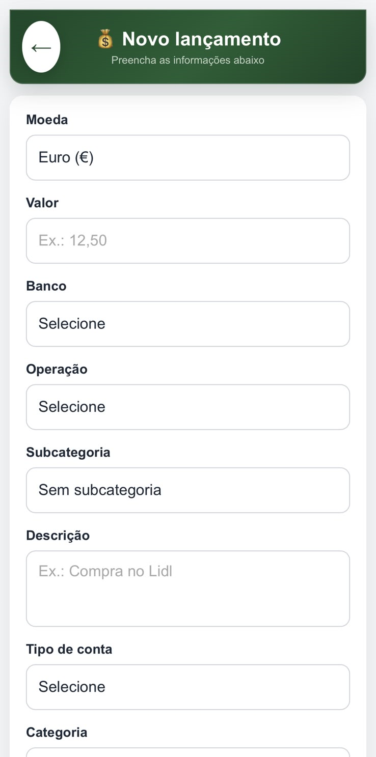 Lançamento mobile do Controle Financeiro